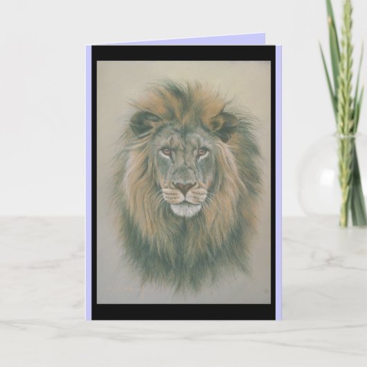 Verjaardagskaart met Lion Picture Kaart (Voorkant)