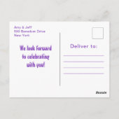 Verjaardagskaart met meisje met rood haar dat scha briefkaart (Achterkant)