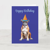 Verjaardagskaart met Mopshond Boxer Kaart (Voorkant)
