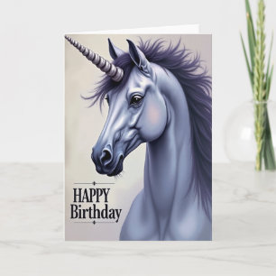 Verjaardagskaart met mythisch paard kaart