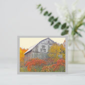 VERJAARDAGSKAART MET OUD SCHUUR EN TEKST Postkaart (Staand voorkant)