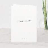 Verjaardagskaart met parelsnoeren kaart (Achterkant)