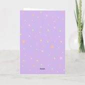 Verjaardagskaart met pastel pinyata kaart (Achterkant)