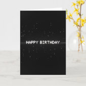 Verjaardagskaart met pixel-effect kaart (Gele Bloem)