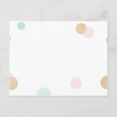 Verjaardagskaart met puppy in feesthoed briefkaart (Achterkant)