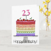 Verjaardagskaart met regenboog LGBTQ-proudetaart Kaart (Gele Bloem)