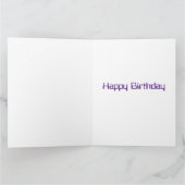 Verjaardagskaart met retro ruimte sterrenstelsel kaart (Binnen)