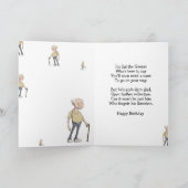 Verjaardagskaart met richting voor oude kerel kaart (Binnen)