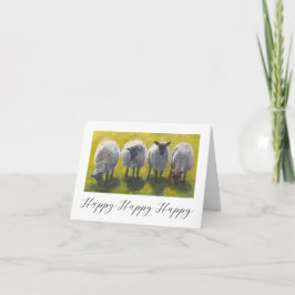 Verjaardagskaart met Schilderachtige Schapen Kaart