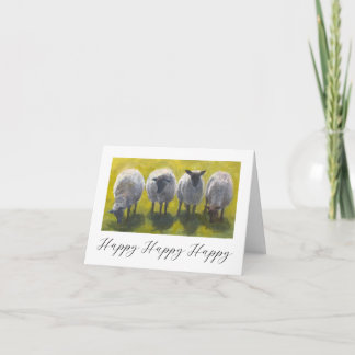 Verjaardagskaart met Schilderachtige Schapen Kaart