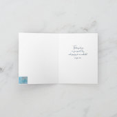 Verjaardagskaart met sfeer in blauwgroen kaart (Binnen)