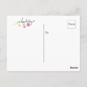 Verjaardagskaart met speciale bes briefkaart (Achterkant)