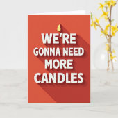 Verjaardagskaart met speelse tekst kaart (Gele Bloem)