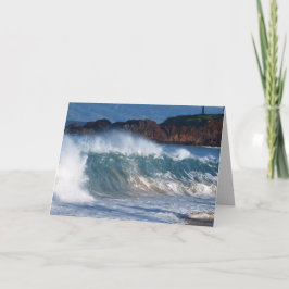 Verjaardagskaart met surf kaart