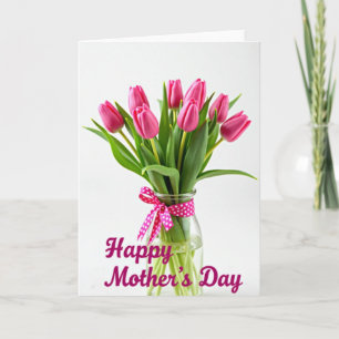 Verjaardagskaart met verse bloemen kaart
