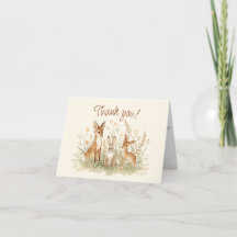 Verjaardagskaart met vintage bos-thema