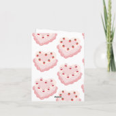 Verjaardagskaart met vintage cake (Achterkant)