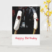 Verjaardagskaart met vintage Hollandse fietsen Kaart (Gele Bloem)