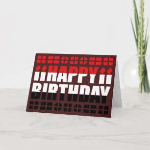 Verjaardagskaart met vlag van Jemen Kaart