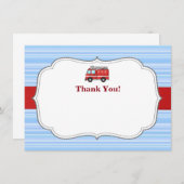 Verjaardagskaart met vuurweer Bedankt (Voorkant / Achterkant)