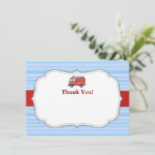 Verjaardagskaart met vuurweer Bedankt (Staand voorkant)