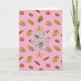 Verjaardagskaart met warme wensen chocoladekipkoek kaart