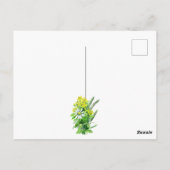 Verjaardagskaart met wilde bloemen briefkaart (Achterkant)