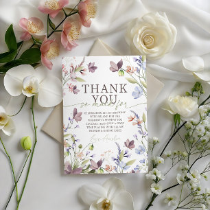 Verjaardagskaart met wilde bloemen kaart