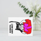 verjaardagskaart met Yuki / birthdaycard  Briefkaart (Staand voorkant)