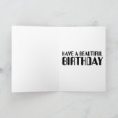 VERJAARDAGSKAART MET ZONNEBLOEMVELD KAART (Binnen)