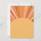 Verjaardagskaart met zonneschijn kaart (Achterkant)