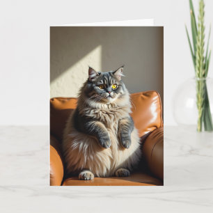 Verjaardagskaart met zonovergoten katten kaart