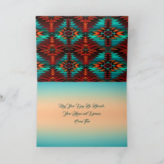 Verjaardagskaart met Zuidwestkruis Kaart (Binnen)