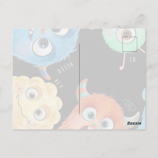 verjaardagskaart monsters inc briefkaart (Achterkant)