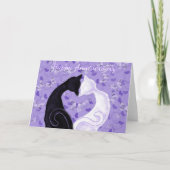 Verjaardagskaart Mooie Liefde Koppel Kat Kaart (Voorkant)