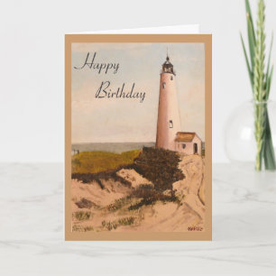Verjaardagskaart Nantucket Lighthouse Kaart