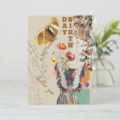 verjaardagskaart of uitnodiging (Staand voorkant)