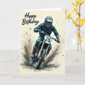 Verjaardagskaart Off Road Thrill Kaart (Gele Bloem)