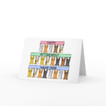 Verjaardagskaart om te personaliseren met elke naa