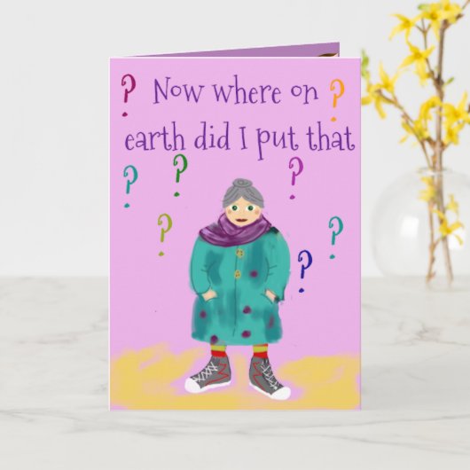 Verjaardagskaart Oma Kaart (Gele Bloem)