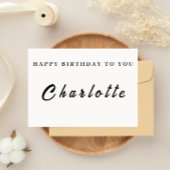 Verjaardagskaart op maat voor haar kaart