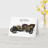 Verjaardagskaart Opa's Auto Kaart (Gele Bloem)