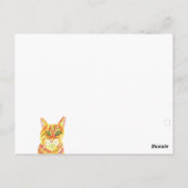 Verjaardagskaart oranje kat tabby katten katjes briefkaart (Achterkant)