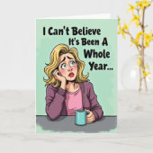 Verjaardagskaart Pensive Year Kaart (Gele Bloem)