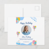 Verjaardagskaart - Perfect voor een feestje Briefkaart (Voorkant / Achterkant)