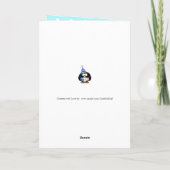 Verjaardagskaart Pinguïn Kinderen Kaart (Achterkant)