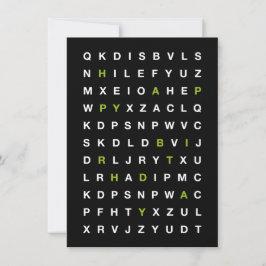 Verjaardagskaart Printbaar – Minimaal Design Kaart