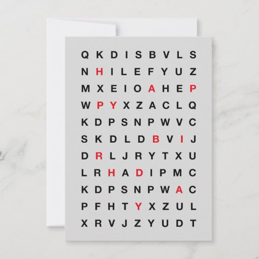 Verjaardagskaart Printbare Kaart – Minimaal Design (Voorkant)