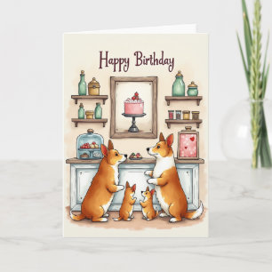 Verjaardagskaart Puppy Feestje Kaart