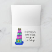 Verjaardagskaart "Puppy Kitty Verjaardagsfeestje" Bedankkaart (Binnen)